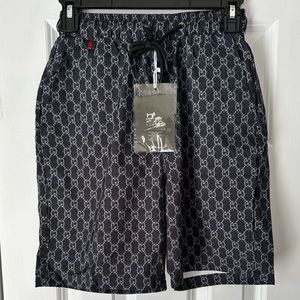 Men’s Designer Inspired Drawstring Swim Trunks